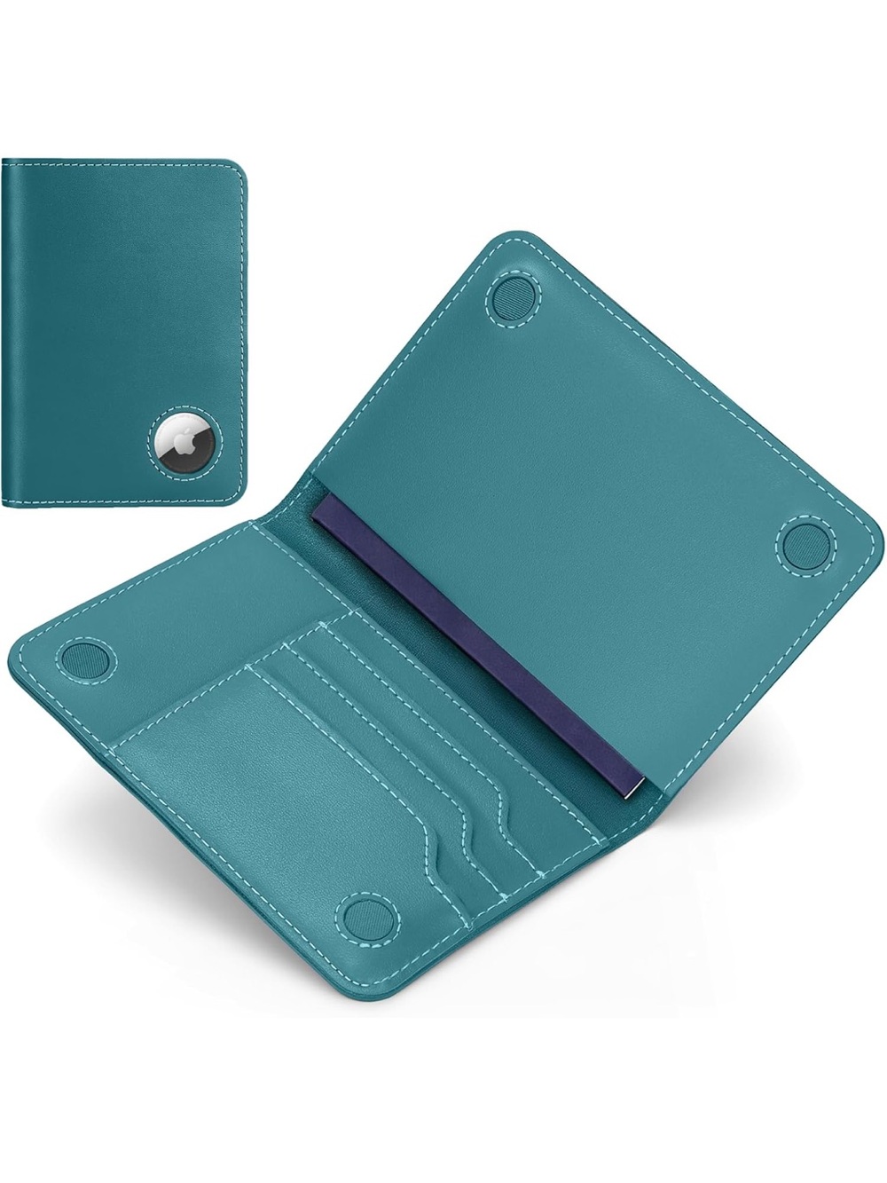ALLIVE Genuine Leather Passport Holder with AirTag Slot. 2961/bb9-1:v